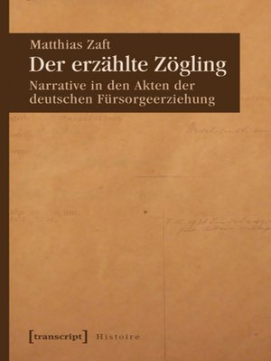 cover image of Der erzählte Zögling